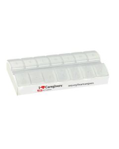 Pill Case: Caregivers AM/PM 7-Day Grey