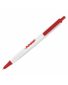 Pen: AARP Bic Tri-Stic Clic Stic Pen White