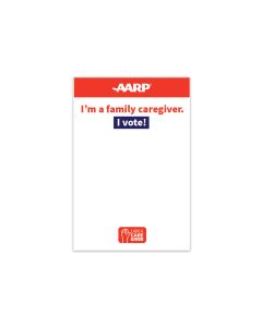 AARP I am a family caregiver I vote