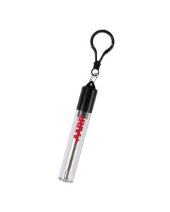 Collapsible Stainless Steel Straw Kit Red