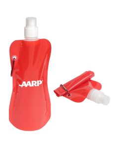 16 oz. Flex Foldable Water Bottle Red