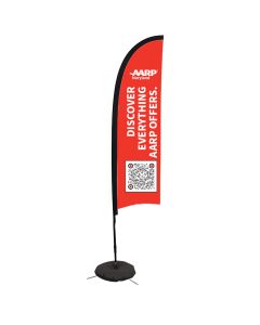 7'  Caregiving  Blade Sail Sign Kit with scissor base