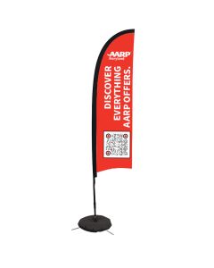 7'  Fraud Blade Sail Sign Kit with scissor base