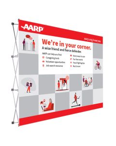 Backdrop: AARP 10' x 8' Fabric Display