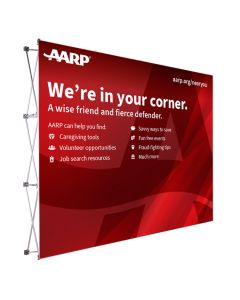 Backdrop: AARP 10' x 8' Fabric Display