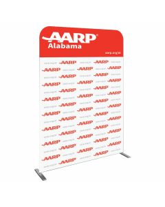 Backdrop: AARP State 4’ x 8’ Fabric Pillowcase Backdrop + Frame & Nylon Carrying Bag