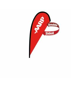Banner: AARP Tear Drop Sail Sign - 8' Banner Only