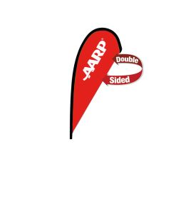 Banner: AARP Tear Drop Sail Sign - 8' Banner Only