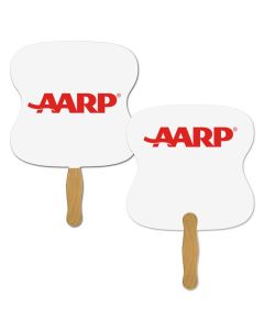 Fan: AARP Hand Fan - 2 Sided White