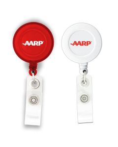 Badge Holder: Round Retractable Badge Holder