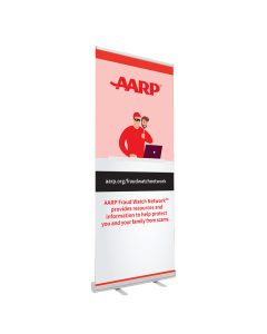 Banner Retractable: AARP Fraud Watch Network  Banner V4