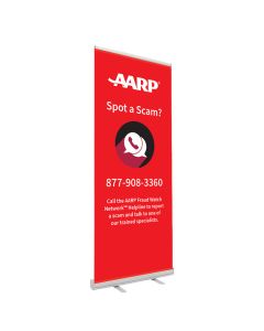 Banner Retractable: AARP Fraud Watch Network  Banner V7