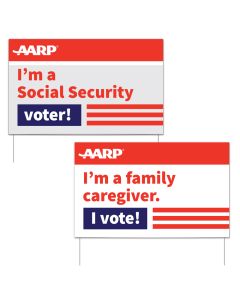 Caregiver 26" x 16" yard signs with wire frames V1