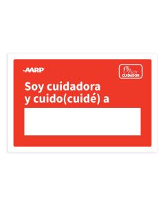 AARP I am a Caregive. I cared for board-Spanish version