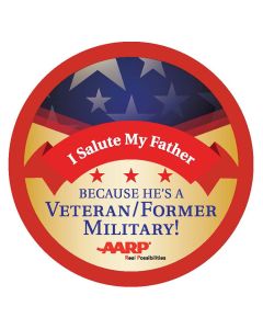 Sticker: Veterans I Salute You - 4" Removable Vinyl
